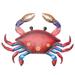Homemaxs 1Pc Wall Hanging Adornment Crab Design Pendant Household Decor for Home