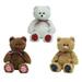 TY Beanie Babies - UNCLE SAM Bears (Set of 3 - Light Brown Dark Brown & White) (7.5 inch)