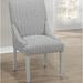 Red Barrel Studio® Fabric Upholstered Parsons Chair Upholstered in Gray/White | 40 H in | Wayfair 297F510BCAFC46E49DA5AB9CE426930D