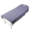 Massage Table Sheet with Face Hole Washable Reusable Massage Table Cover Solid Color Washable Reusable Massage Table Sheet for Beauty Salon with Face Hole Massage Table Purple 120cmx190cm Opening