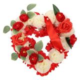 Wreath Artificial Flower Garland Flowers Cemetery Heart Funeral Graves Memorial Graveyard Mourning Grave Bouquet