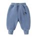 JDEFEG 5T Boys Set Outfits Toddler Children Kids Baby Boys Girls Thicken Thermal Cartoon Animals Pants Trousers Outfits Clothes Jumpsuit Baby Boy 24 Months Polyester Blue 73