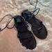 American Eagle Outfitters Shoes | American Eagle Gladiator Sandals Size 9 | Color: Black | Size: 9