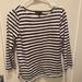 J. Crew Tops | J Crew Boat Neck Navy Striped Long Sleeve Top. S | Color: Blue/White | Size: S
