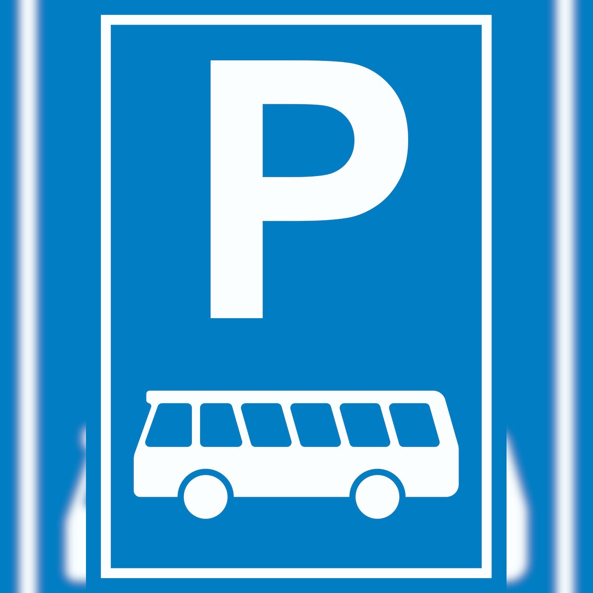 Reisebus Bus Parkplatz Schild A2 (420x594mm) Image
