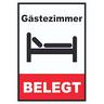 Gästezimmer belegt Schild Zimmer belegt Hochkant A2 (420x594mm)