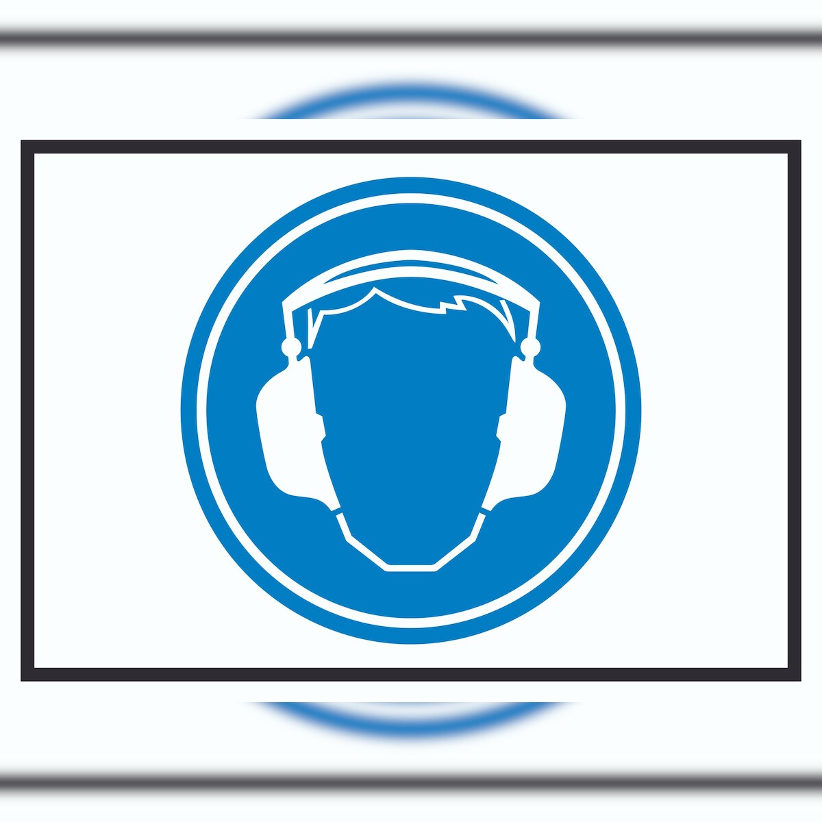 Gehörschutz tragen Symbol Schild A0 (841x1189mm) Image