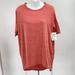 Lularoe Tops | Nwt Lularoe Irma Tee Coral Tunic Top Womens Size Xxs Blouse Shirt New | Color: Orange/Red | Size: Xxs