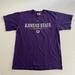 Nike Shirts | 007 - Vintage 00s Kansas State University Wildcats Nike Air Swoosh T Shirt | Color: Gray/Purple | Size: M