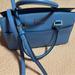 Kate Spade Bags | Kate Spade Blue Leather Grove Street Carley Bag Satchel | Color: Blue | Size: 13x8x5 Inches