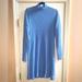 J. Crew Dresses | J Crew Ruffle Neck Mini Sweater Dress | Color: Blue | Size: Xxl