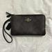 Coach Bags | Coach: Double Zipper Wristlet | Color: Black/Brown | Size: Os