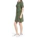 Madewell Dresses | Madewell Crosshatch Puff-Sleeve Faux-Wrap Mini Dress | Color: Green | Size: Xxs