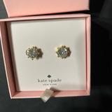 Kate Spade Jewelry | Kate Spade Clear Stone Earrings, Nwt | Color: Gold | Size: Os