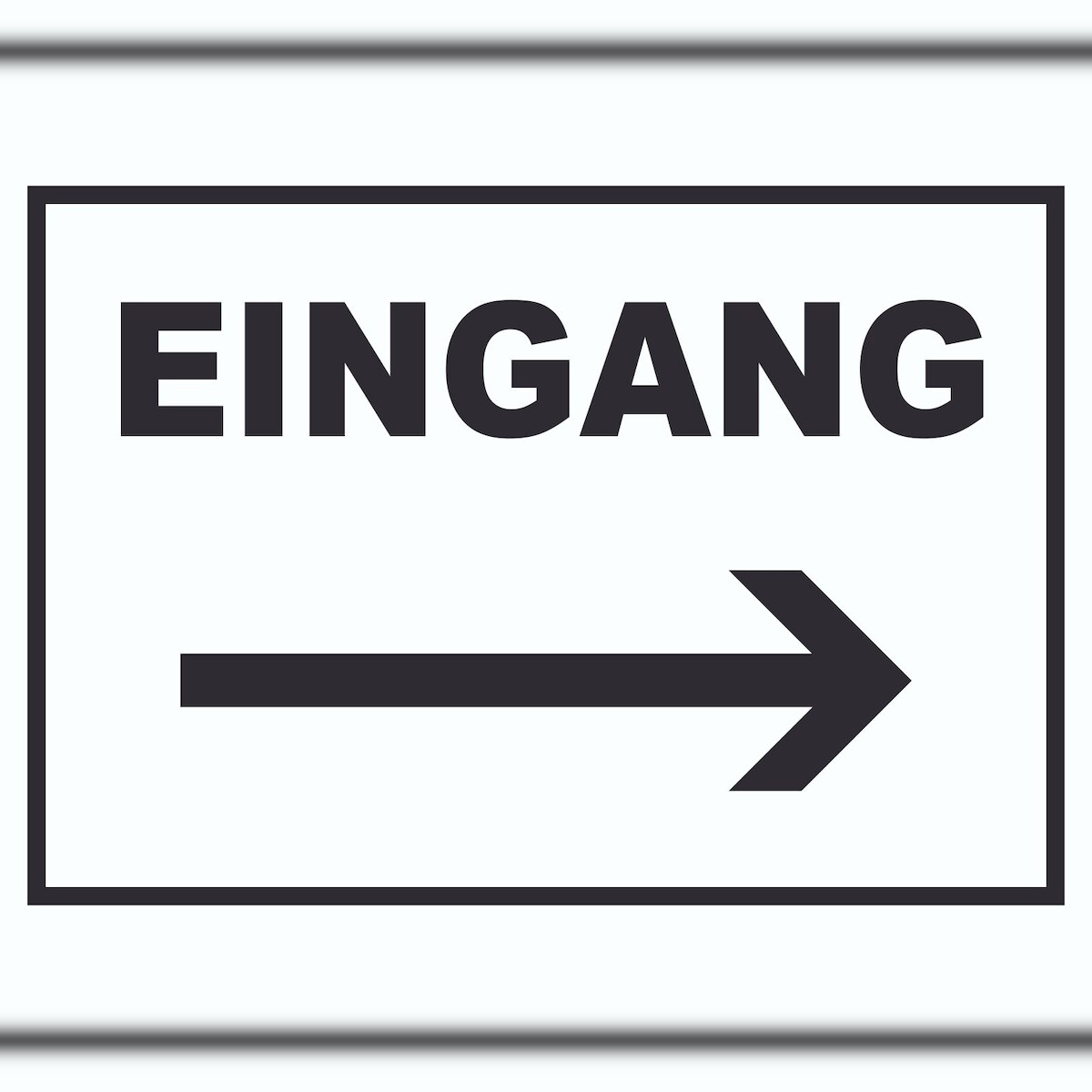 Eingang Pfeil rechts Schild A1 (594x841mm) Image