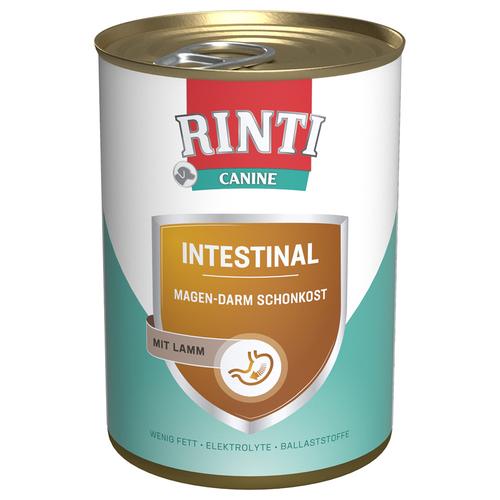 12x400g RINTI Canine Intestinal mit Lamm Hundefutter nass