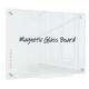 4 THOUGHT Glass Magnetic Whiteboard, 45 x 60 cm Tempered Frameless Glass Dry Erase Board for Wall Notice Memo Board for Office School Home Normal White with 3 Magnets