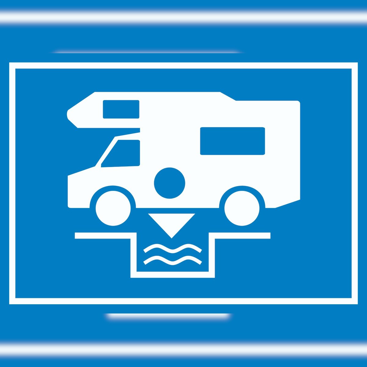 Entsorgungsstation Chemietoilette Schild A0 (841x1189mm) Image