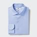 Men's Super Non-Iron Slim-Fit Shirt (Semi-Wide Collar) with Shape-Retaining | Light Blue | Medium | UNIQLO US