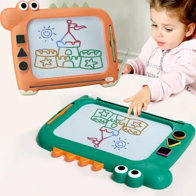 Planche à dessin magnétique effaçable pour enfants écriture à sec peinture bloc-notes Montessori