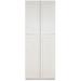 Craftline Ready to Assemble Shaker White Tall Cabinets Utility Cabinet - 30 Inch x 24 Inch x 84 Inch