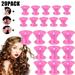 Suminiy.US 20PCS Silicone Hair Curlers Blue and Pink Magic Hair Rollers Set Hair Curler Styling Tool Soft Magic DIY Curling Hairstyle Tools Hair Accessories