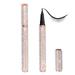 Upgraded Self-adhesive Eyeliner 2 in 1 Eye Liner Pen Diamond Bling Glitter Liquid Eyeliner No Glue Non Magnetic Eye Liner for Eye Makeup Wear Normal False Eyelashes Best Women Gifts (Queen)