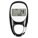chidgrass Carabiner Pedometer 3D Pedometer Black with CR3032 260mAh Battery 3D Induction Pedometer Step Counting Fitness Walking Distance