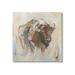 Stupell Industries Country Bison Abstract Brush Strokes Painting Gallery Wrapped Canvas Print Wall Art Design by Ethan Harper