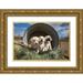 Muench Zandria 18x13 Gold Ornate Wood Framed with Double Matting Museum Art Print Titled - Labrador retriever puppies