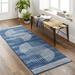 Mark&Day Area Rugs 2x7 Lakin Modern Ink Blue Runner Area Rug (2 7 x 7 3 )