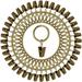 40 Pack Vintage Curtain Clips Strong Metal Decorative Rustproof Drapery Curtain Ring with Clip Bronze Color