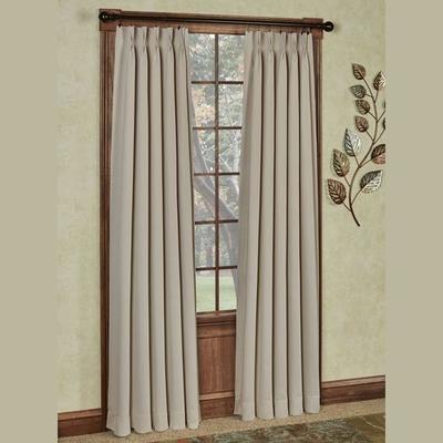 Ultimate Blackout Pinch Pleat Curtain Pair 56 x 84, 56 x 84, Natural