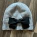 Kate Spade Accessories | Kate Spade Bow Beanie | Color: Gray | Size: Os