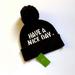 Kate Spade Accessories | Kate Spade Have A Nice Day Beanie Hat | Color: Black/White | Size: Os