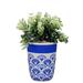 Disney Accents | Disney Mickey Head Icon Planter Homestead Collection Blue Sunset Beach New Homes | Color: Blue | Size: Os