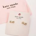 Kate Spade Jewelry | *Last Chance* Nwt Kate Spade Ready Set Bow Pave Gold Stud Earrings + Dust Bag | Color: Gold/Yellow | Size: Os