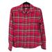Carhartt Tops | Carhartt Womens Red Multi Plaid Flannel Long Sleeve Button Front Top Size S | Color: Red/White | Size: S