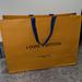 Louis Vuitton Other | Louis Vuitton Paper Shopping Bag | Color: Orange | Size: Os