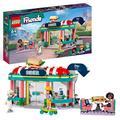 LEGO Friends Restaurant in der Innenstadt mit Spielzeug Mini-Puppen Liann, Aliya und Charli aus 2023, Restaurant-Spielset für Kinder ab 6 Jahren 41728