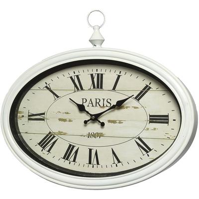 Wanduhr AMBIENTE HAUS "Paris - weiß 34x50cm" Wanduhren Gr. B/H/T: 50 cm x 34 cm x 5 cm, weiß Wanduhren