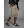 Cargobermudas MAN'S WORLD, Herren, Gr. 54, N-Gr, grün (hellkhaki), Obermaterial: 100% Baumwolle, unifarben, casual, regular fit knieumspielend, Hosen, in 3/4-Länge, Topseller