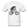 T-shirt à col rond en coton pour hommes Kasgehog Rider Bmx Économie drôles Noir Blanc Mignon