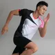 T-shirt de tennis et de badminton pour homme manches courtes respirant léger séchage rapide