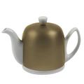 DEGRENNE Paris Salam Teapot Stainless Steel/Aluminum/Porcelain China/Ceramic in White | 2 H x 2.5 W x 2.5 D in | Wayfair 216415