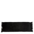 Coussin en velours noir 35x100