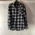 Columbia Shirts | Columbia Mens L Flannel Shirt Button Up Black Gray | Color: Black/Gray | Size: L
