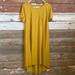 Lularoe Dresses | Lularoe Gold Pocket Carly Dress! Size Medium! | Color: Gold/Yellow | Size: M