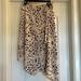 Nine West Skirts | Nine West Asymmetric Hem Animal Print Wrap Skirt | Color: Brown/Cream | Size: M