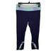 Lululemon Athletica Pants & Jumpsuits | Lululemon Navy Blue Stripe Mid Rise Cropped Leggings | Color: Blue | Size: 6